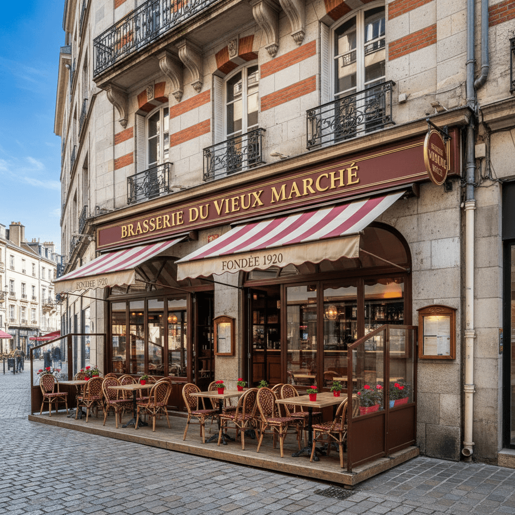 Bar-brasserie 380m² à Rouen : terrasse - licence IV