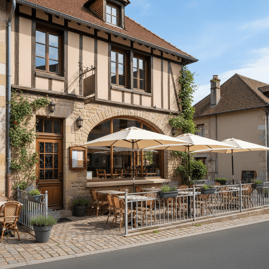 Restaurant 110m² à Champenoux : terrasse - licence IV - Image 1