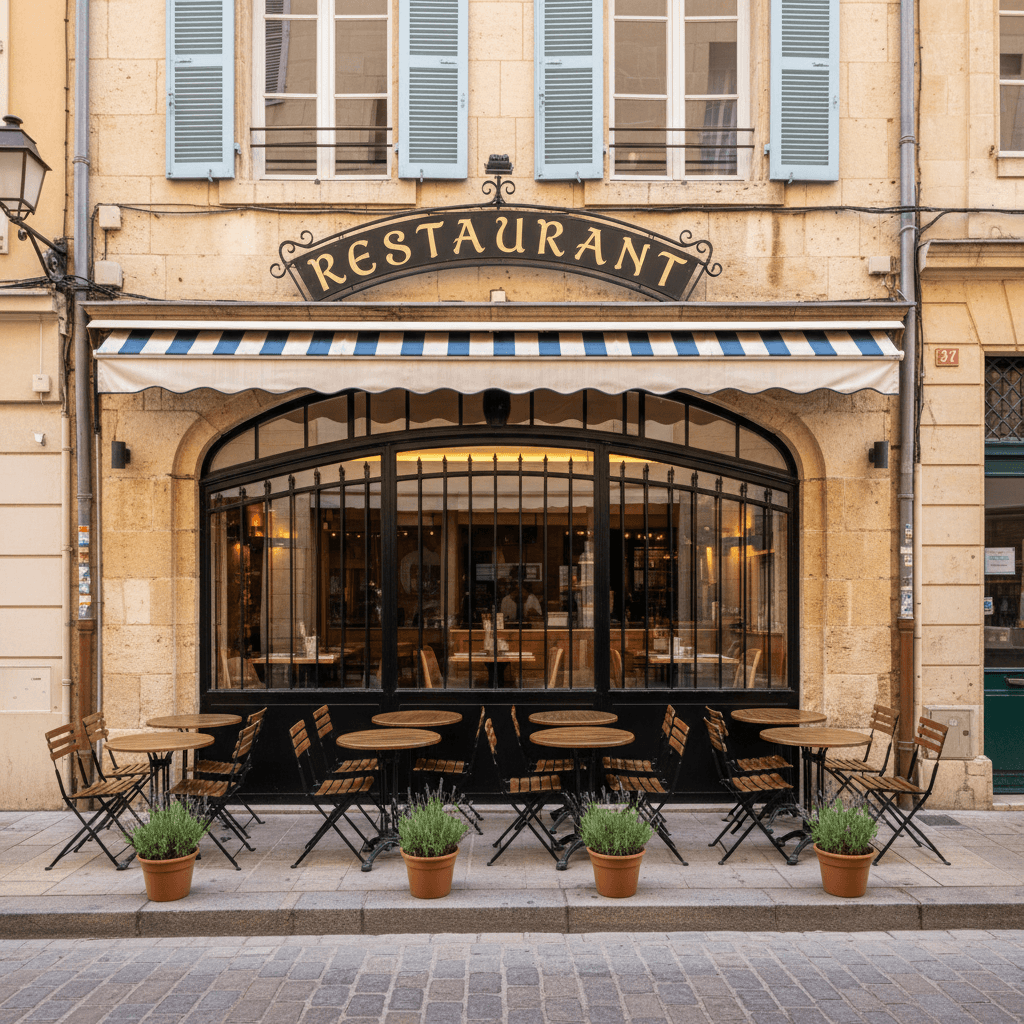 Restaurant 80m² à Montpellier : terrasse - extraction - Image 1