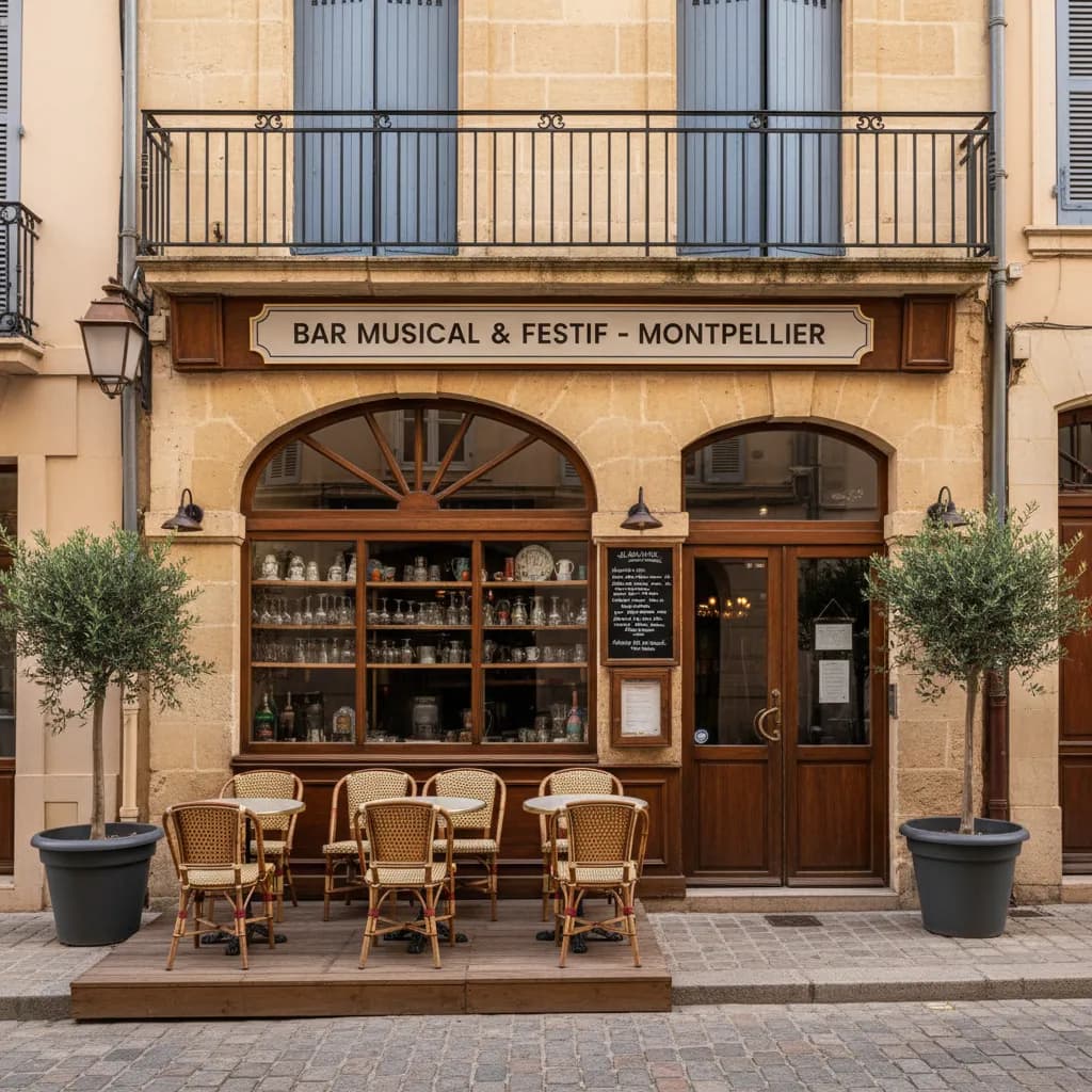 Bar-brasserie 755m² à Montpellier : terrasse - licence IV - Image 1