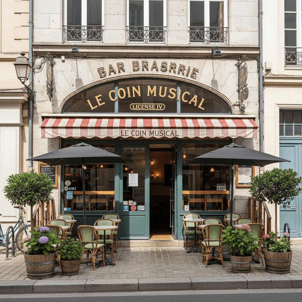 Bar-brasserie 54m² à Nantes : terrasse - licence IV - Image 1