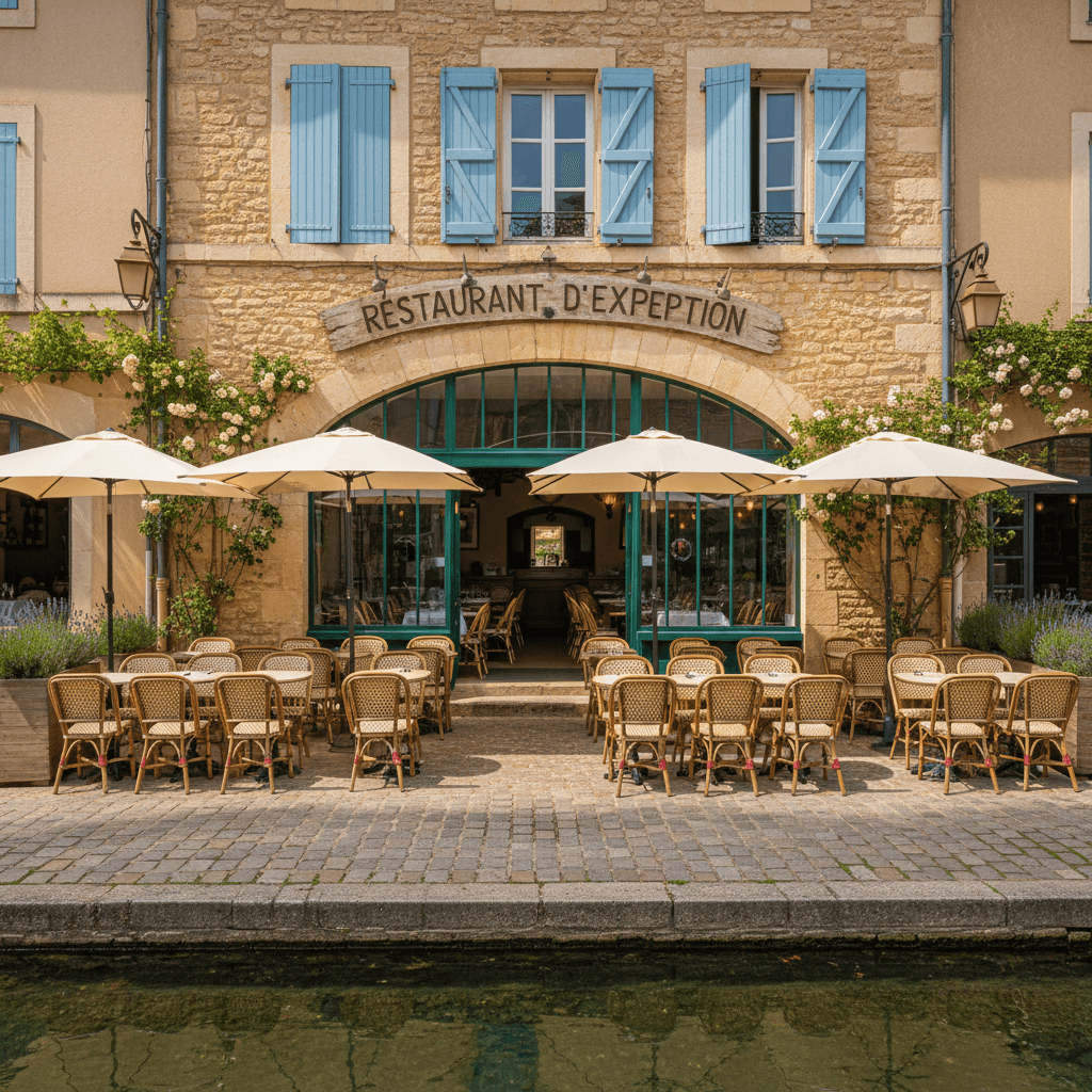 Restaurant 300m² à L'Isle-Sur-La-Sorgue : terrasse - licence IV - Image 1