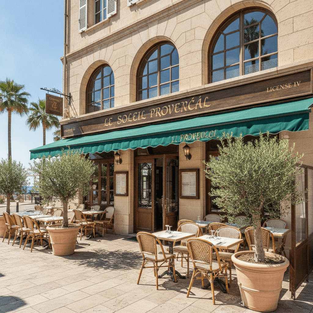 Restaurant à Saint-Raphaël : terrasse - licence IV - Image 1