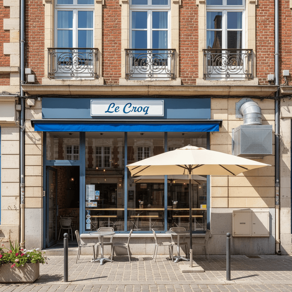 Fast-food 70m² à Lille : terrasse - extraction