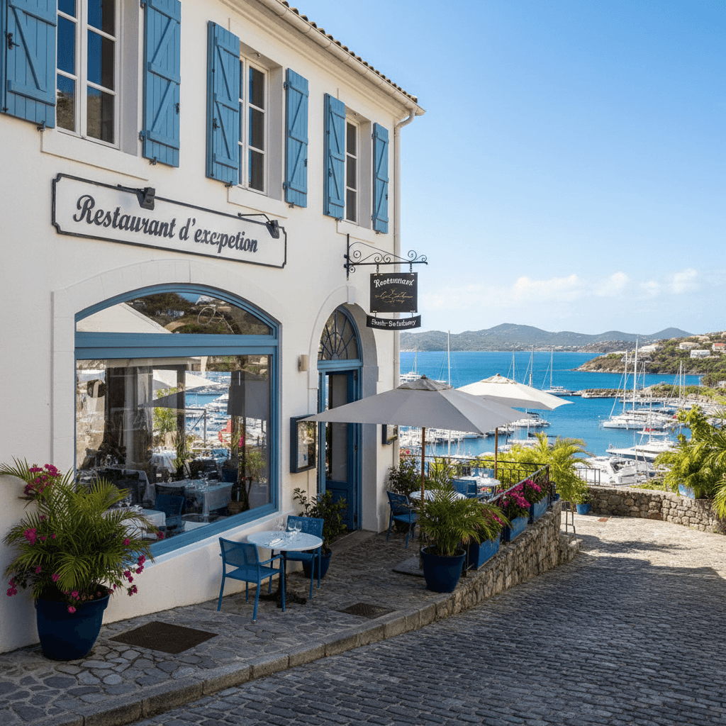 Restaurant 300m² à Saint-Barthélemy : terrasse - licence IV - Image 1