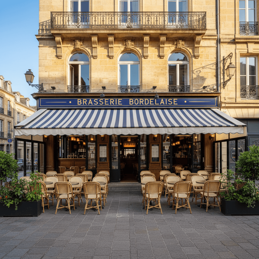 Bar-brasserie à Bordeaux : terrasse