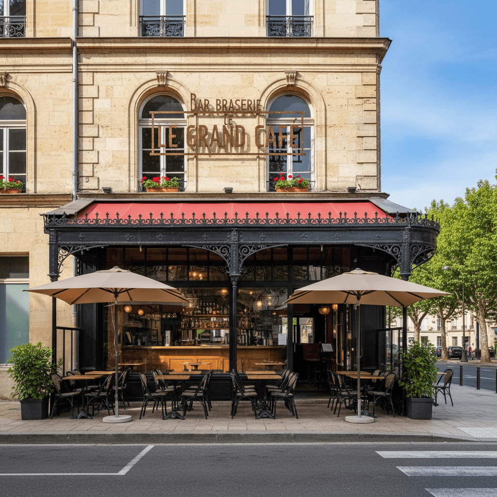 Bar-brasserie à Bordeaux : terrasse - licence IV