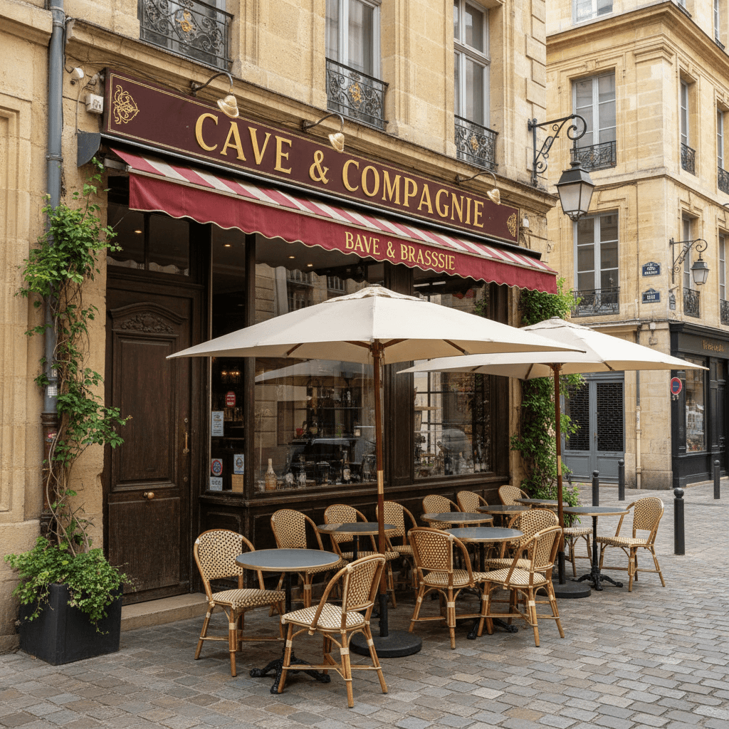 Bar-brasserie 65m² à Bordeaux : terrasse - licence IV