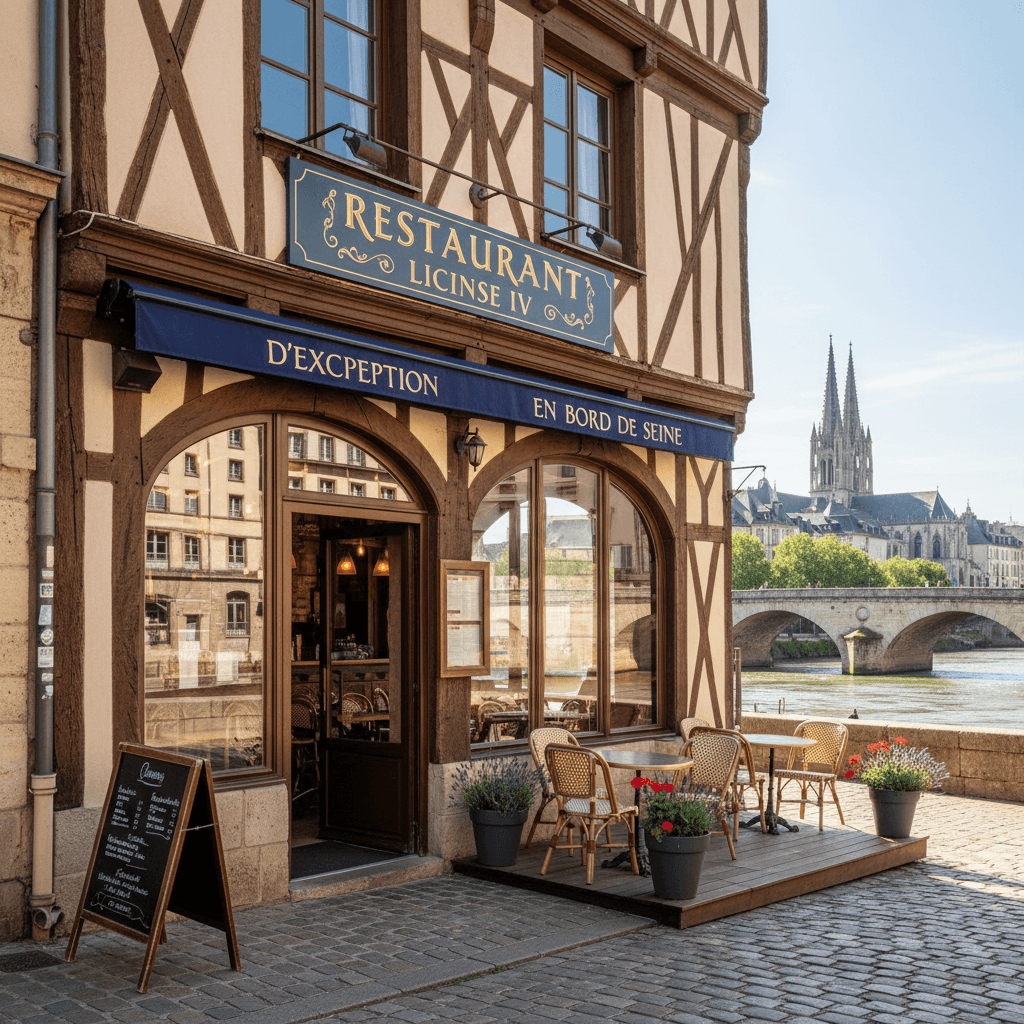 Restaurant à Rouen : terrasse - licence IV