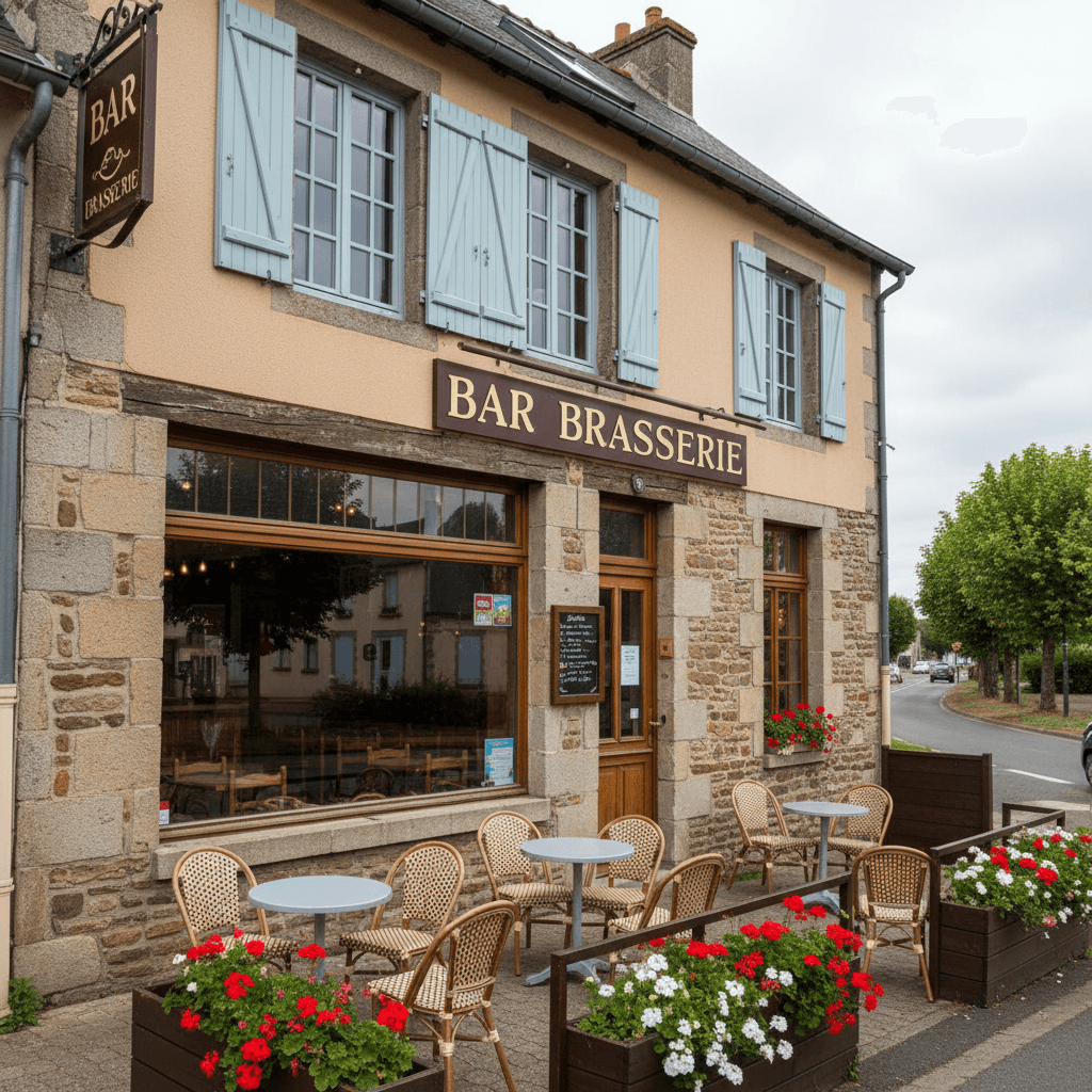 Bar-brasserie à Nouvion : terrasse - licence IV - Image 1