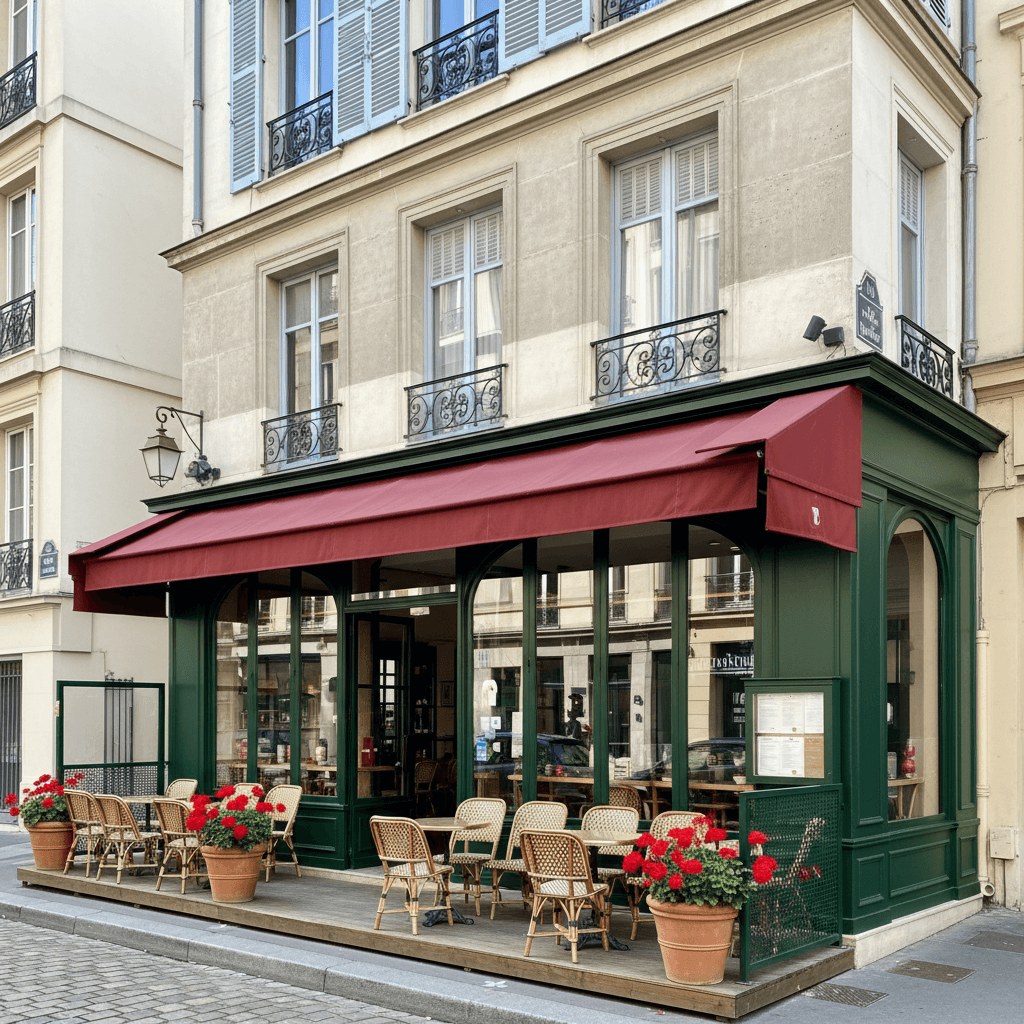 Restaurant 75m² à Lyon : terrasse - licence IV