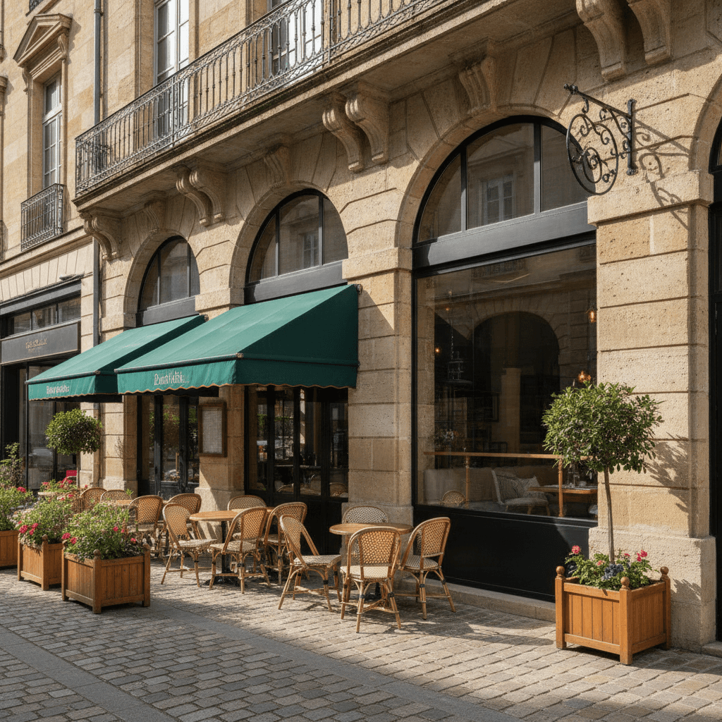 Restaurant 125m² à Bordeaux : terrasse - licence IV