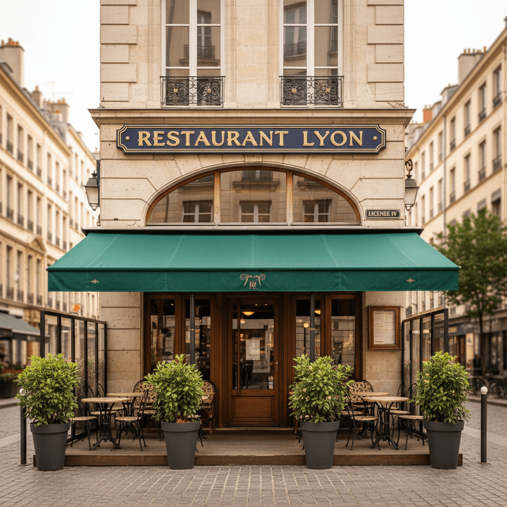 Restaurant 250m² à Lyon : terrasse - licence IV - Image 1