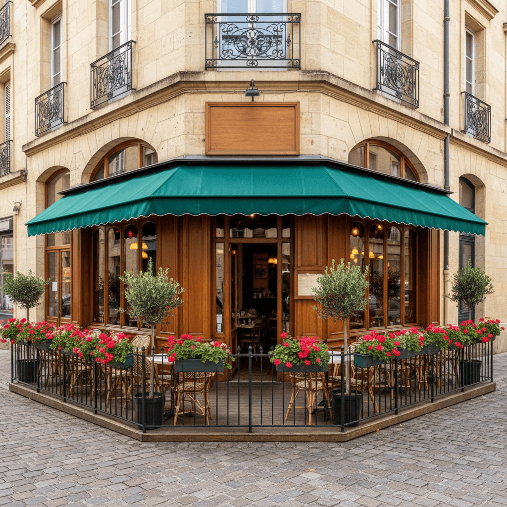 Restaurant 117m² à Bordeaux : terrasse - licence IV