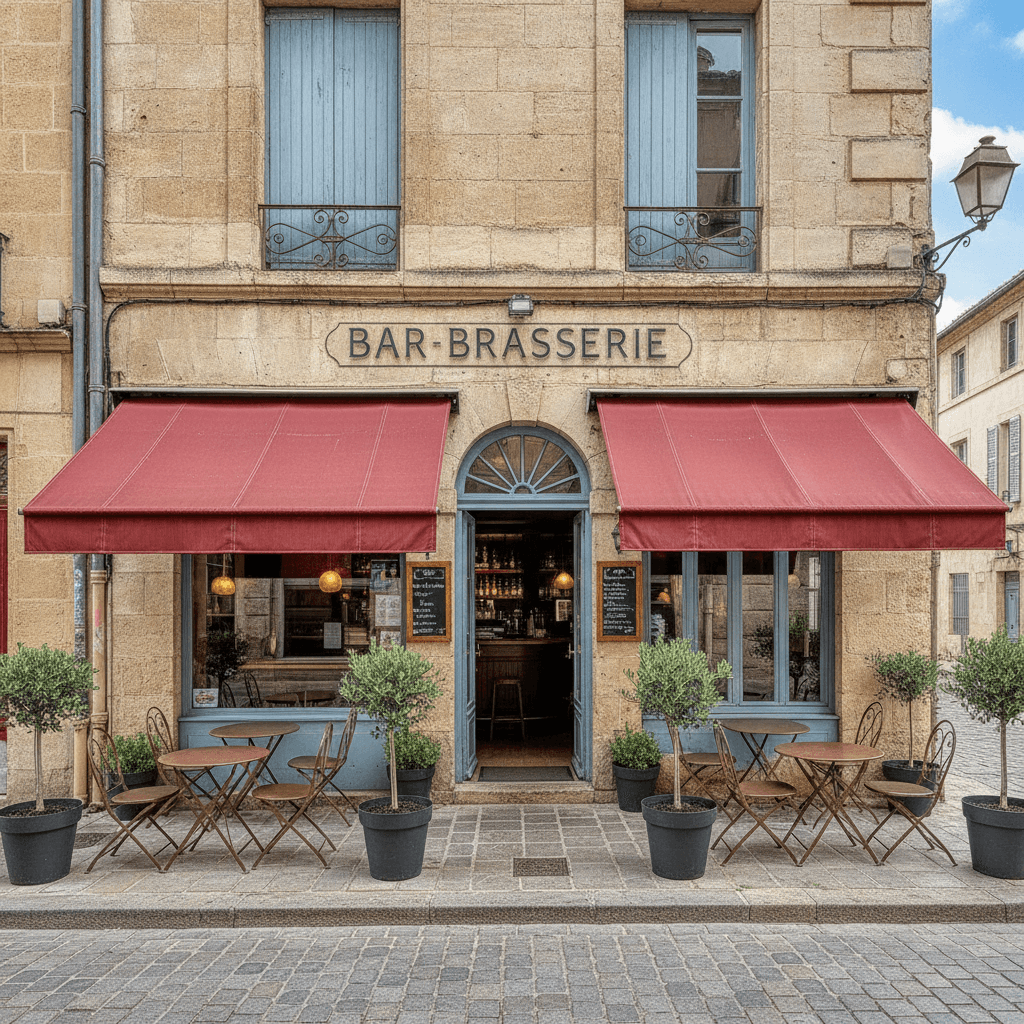 Bar-brasserie 120m² à Montpellier : terrasse - licence IV