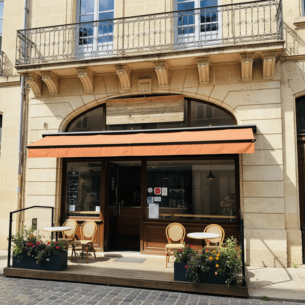 Fast-food 75m² à Montpellier : terrasse - licence IV