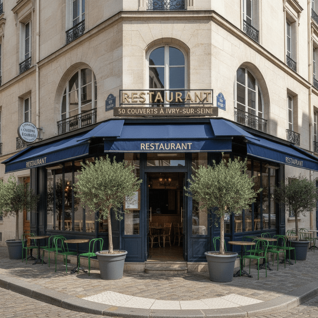 Restaurant 50 couverts à Ivry-sur-Seine : terrasse - extraction - Image 1