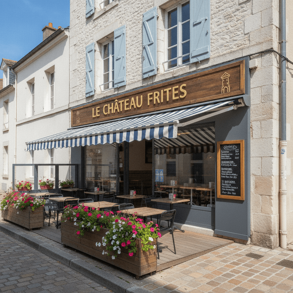Fast-food 108m² à La Rochelle : terrasse - licence IV - Image 1