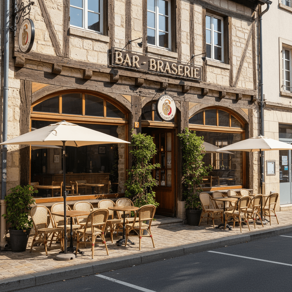 Bar-brasserie à Riom : terrasse - licence IV