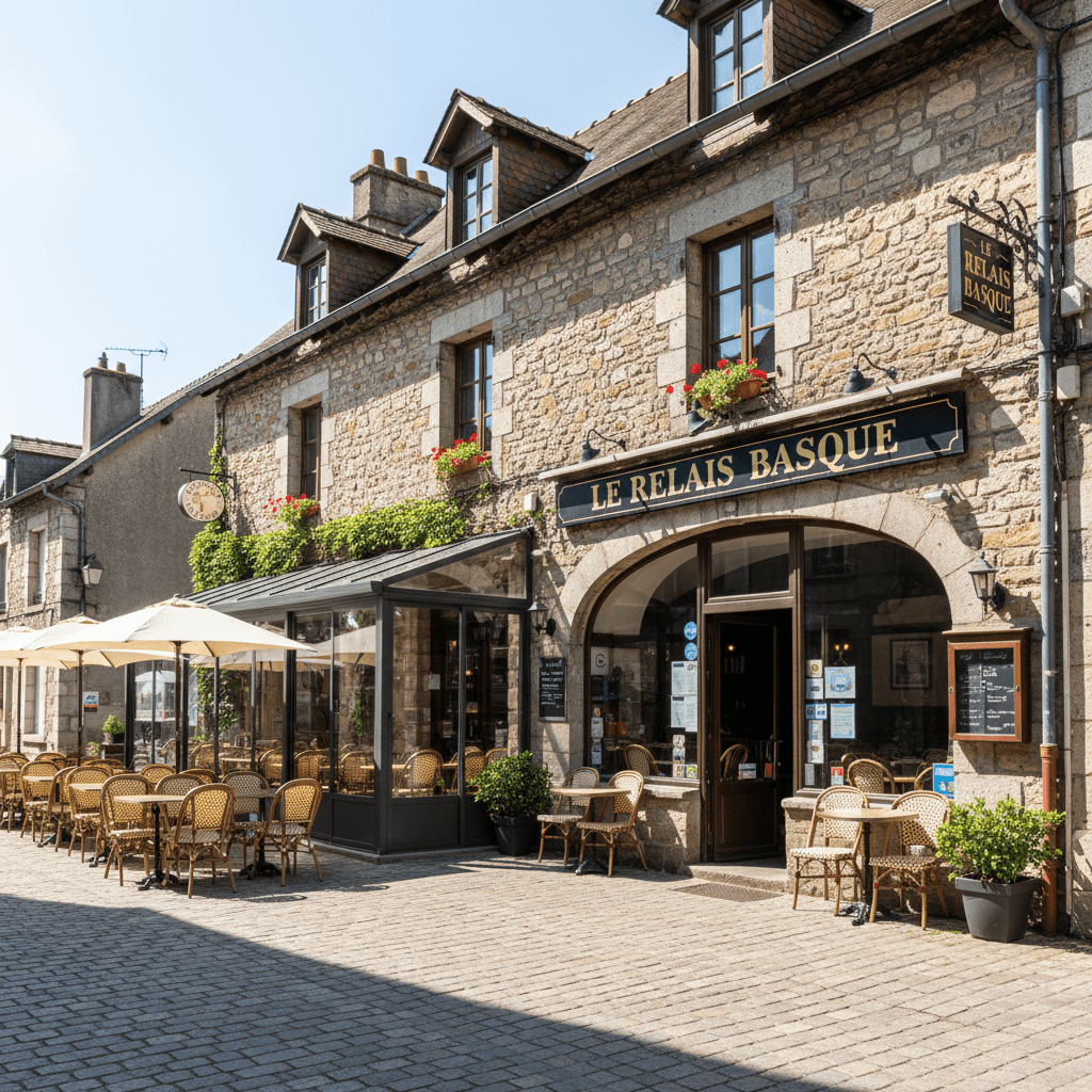 Bar-brasserie à Sauveterre-De-Béarn : terrasse - licence IV - Image 1