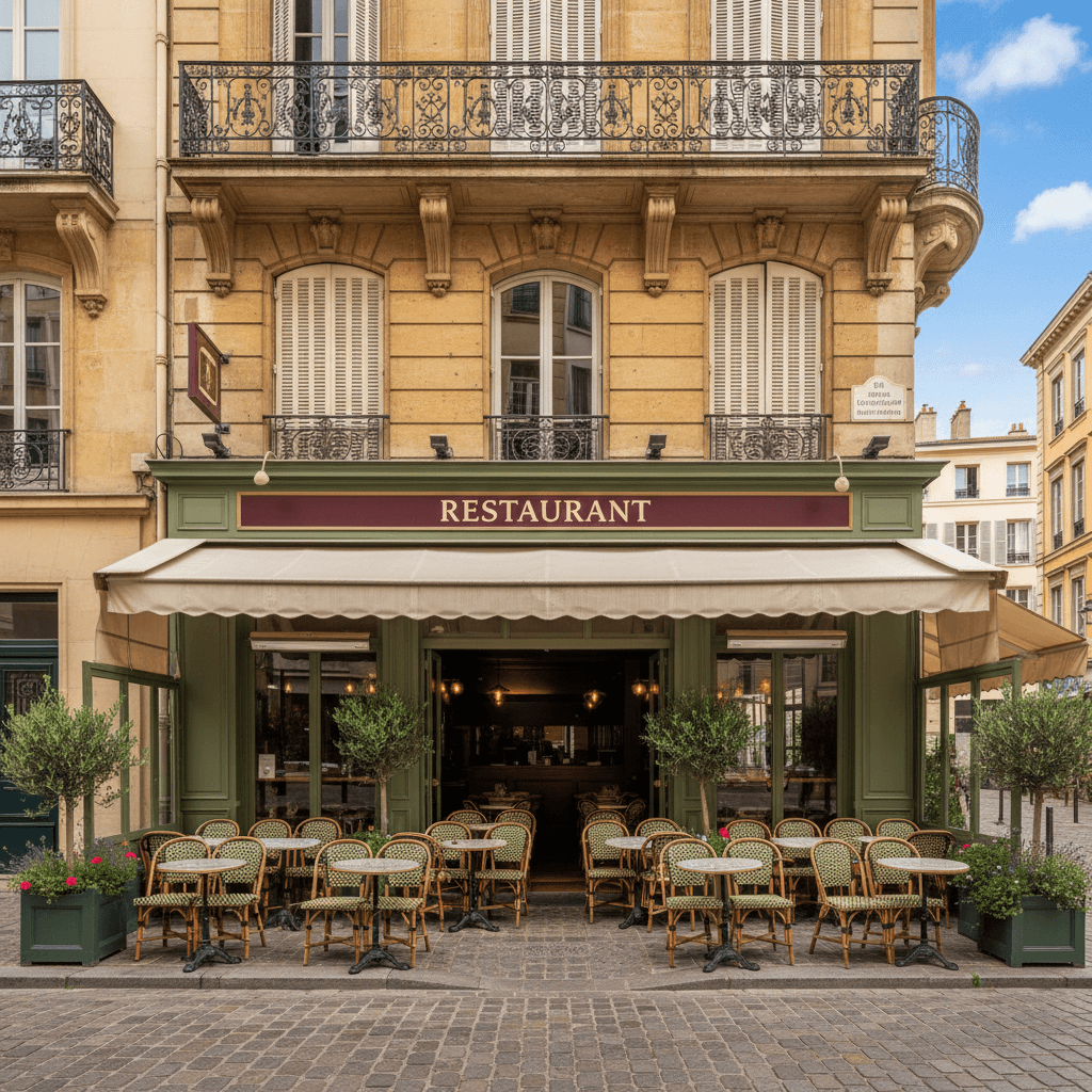 Restaurant à Lyon : terrasse - extraction - Image 1