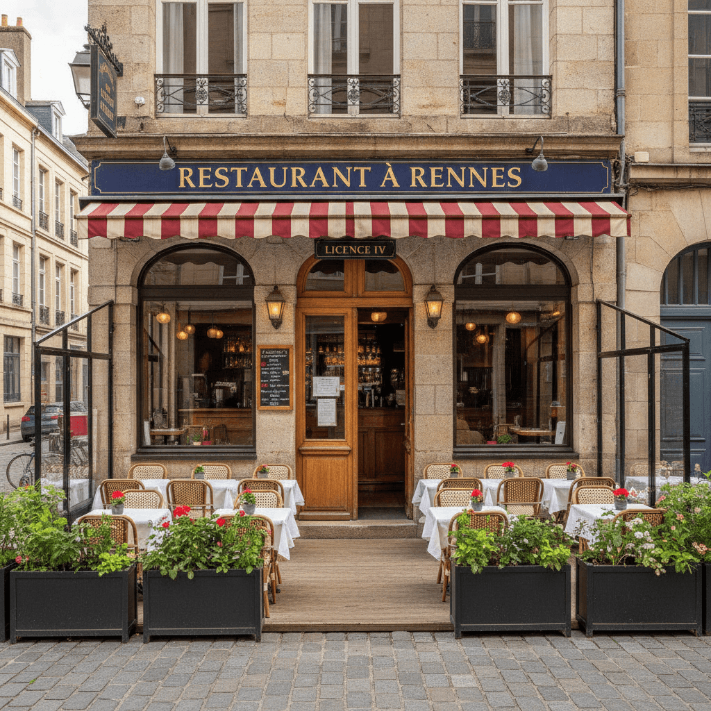 Restaurant à Rennes : terrasse - licence IV