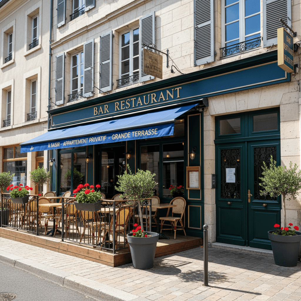Restaurant à Craponne : terrasse - licence IV - Image 1