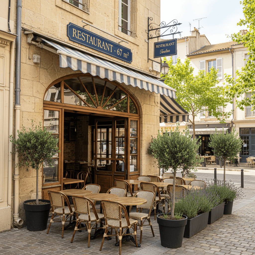 Restaurant 67m² à Toulon : terrasse - licence IV - Image 1