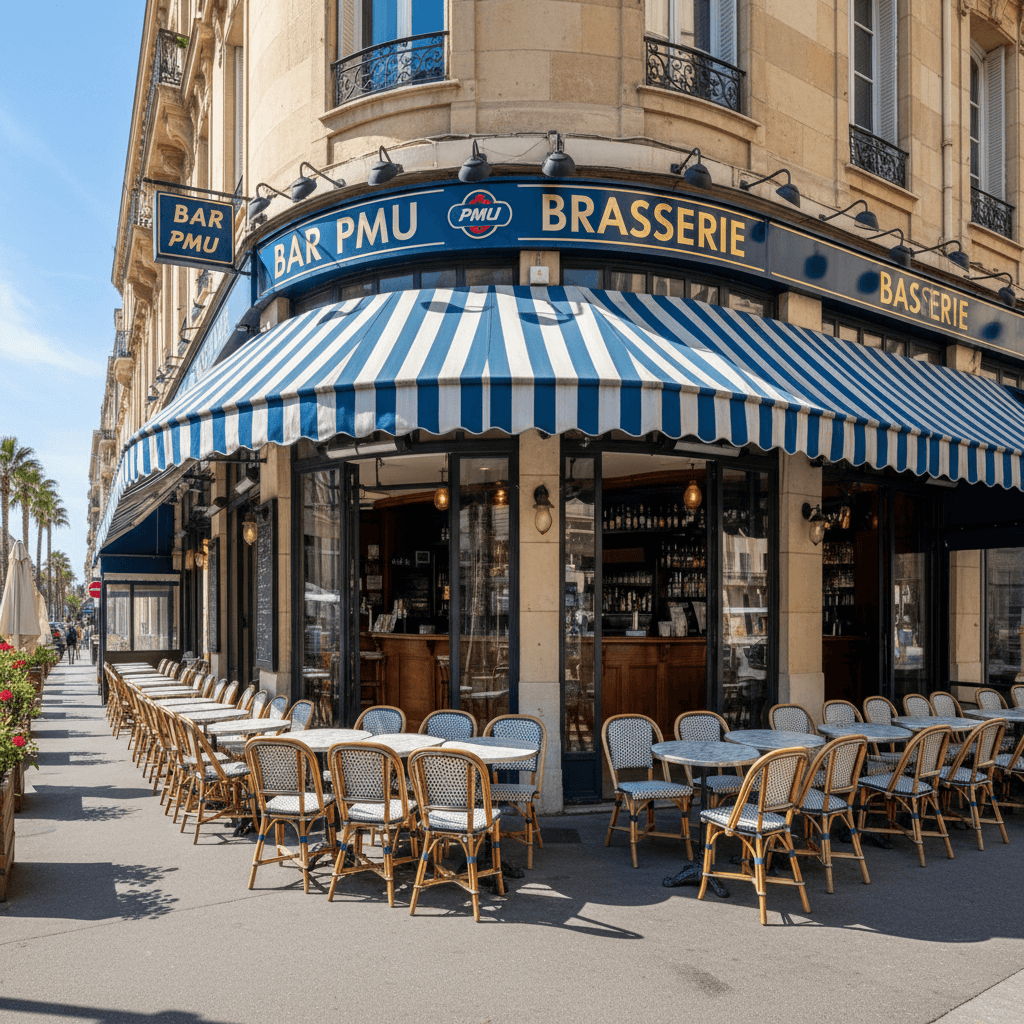 Bar-brasserie à Marseille : terrasse - licence IV