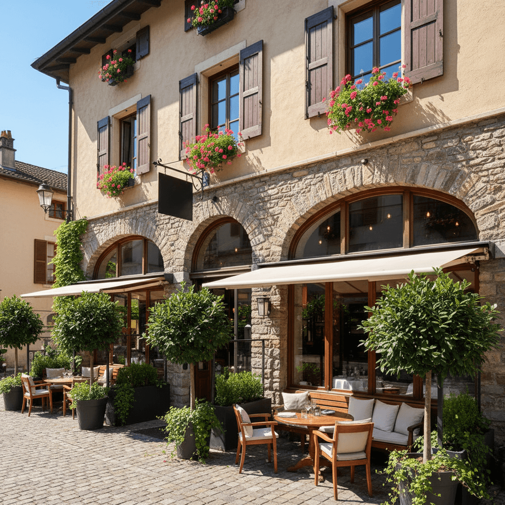 Restaurant 107m² à Annecy : terrasse - licence IV - Image 1