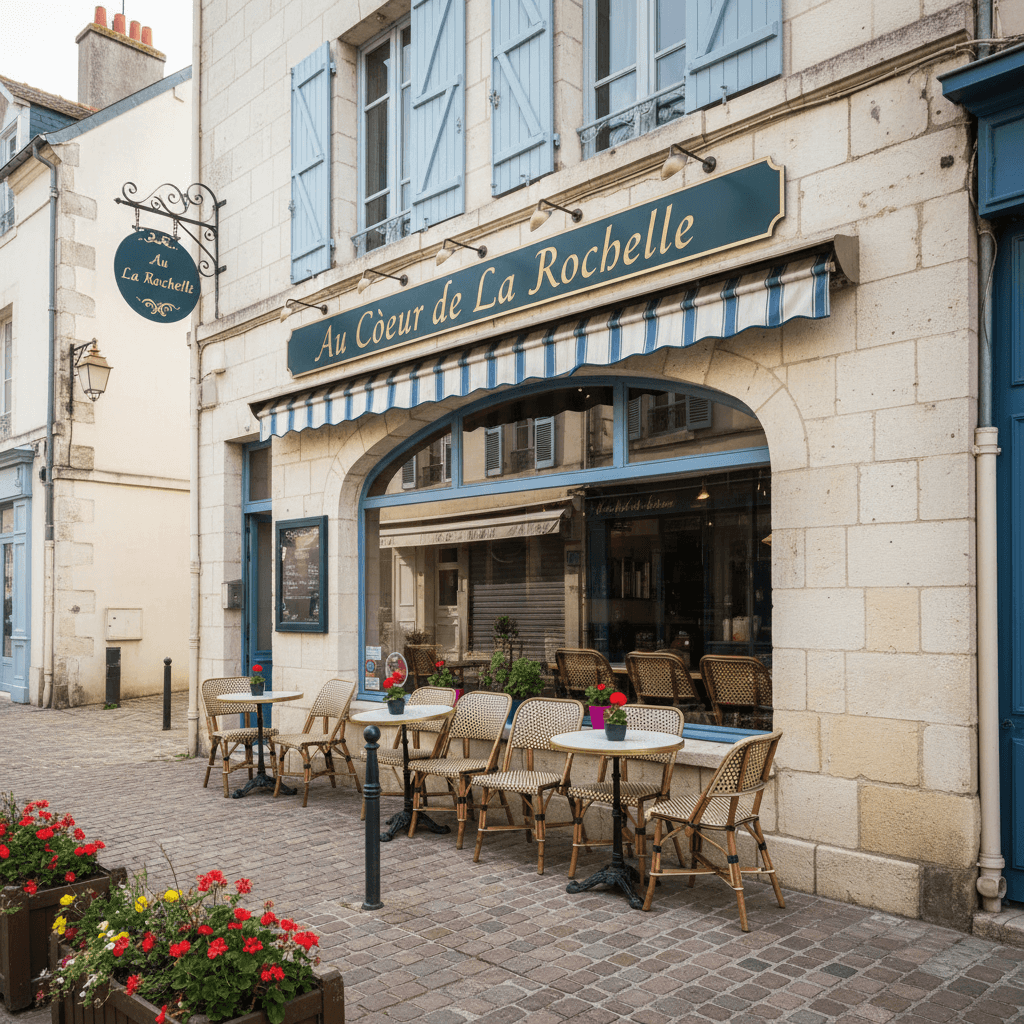 Restaurant 56m² à La Rochelle : terrasse - extraction - Image 1