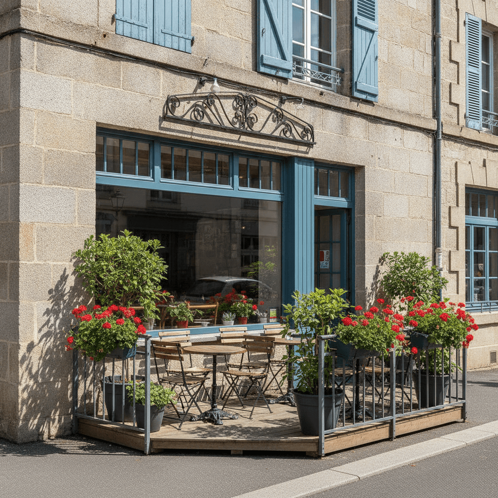 Restaurant à Brest : terrasse - licence IV