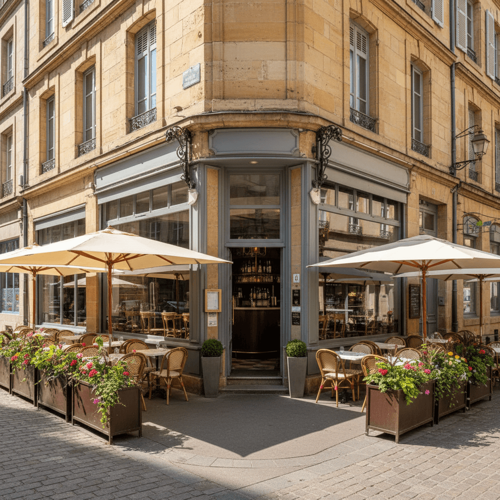 Restaurant 116m² à Metz : terrasse - extraction - Image 1