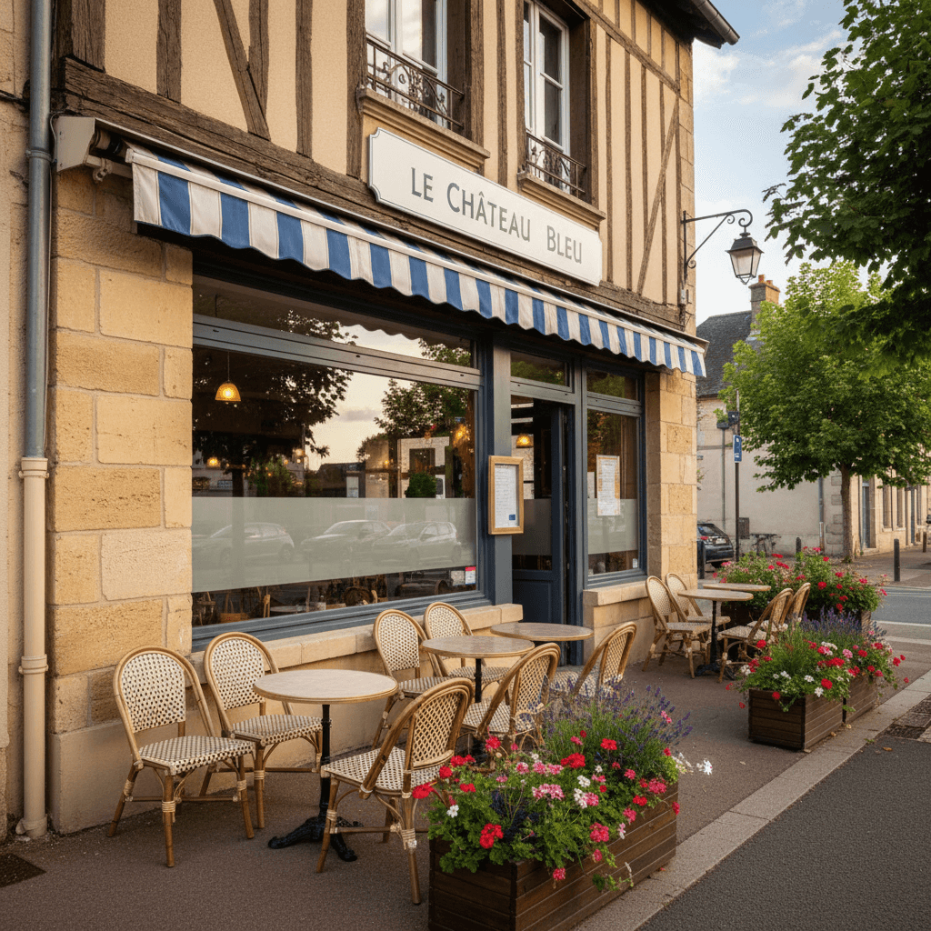 Restaurant à Brive-La-Gaillarde : terrasse - climatisation - Image 1