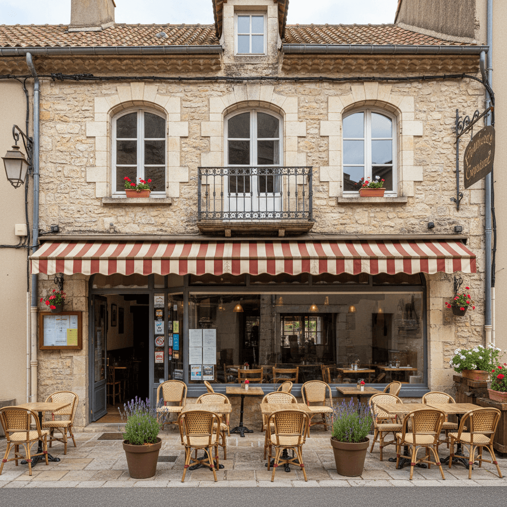 Restaurant à Vallon-Pont-D'Arc : terrasse - licence IV - Image 1