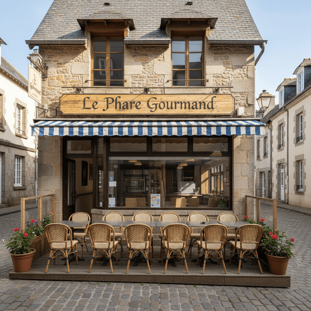 Fast-food 182m² à Paimpol : terrasse - extraction - Image 1