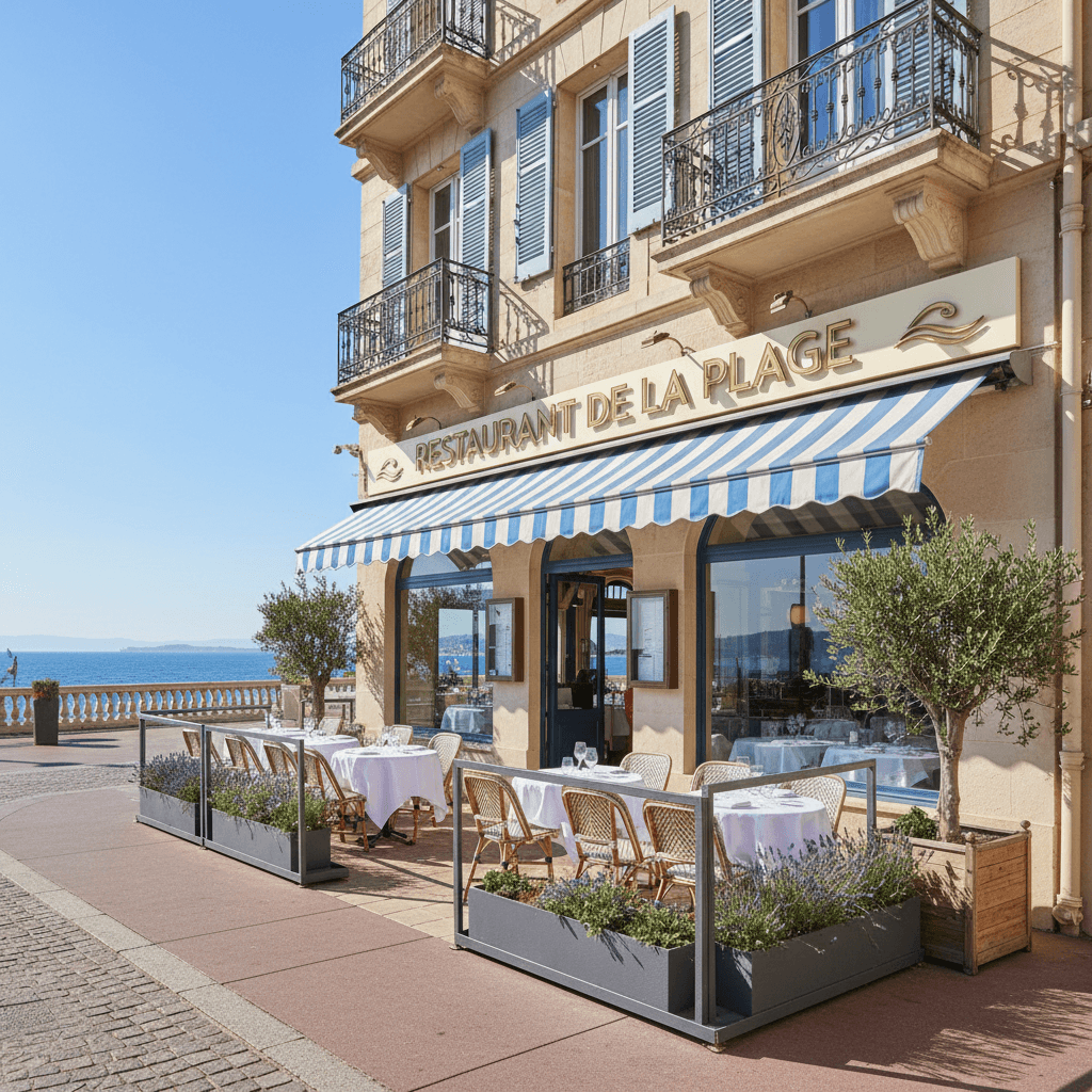Restaurant à Cannes : terrasse - licence IV - Image 1