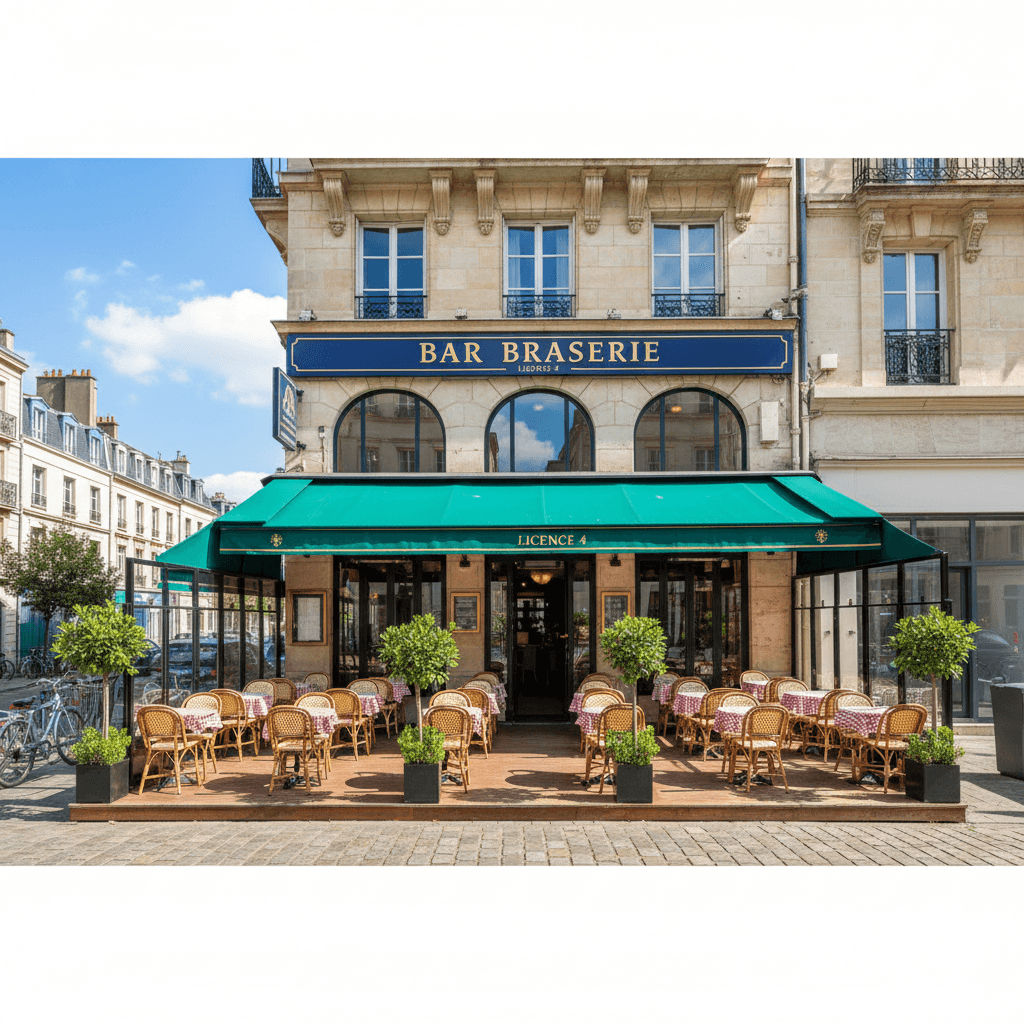 Bar-brasserie 91m² à Nantes : terrasse - licence IV - Image 1