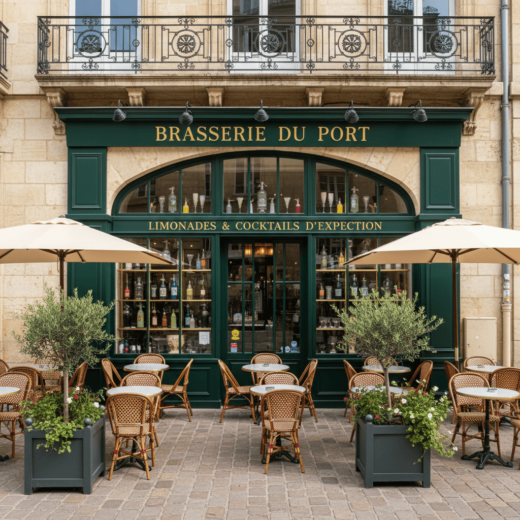 Bar-brasserie 125m² à Bordeaux : terrasse - licence IV