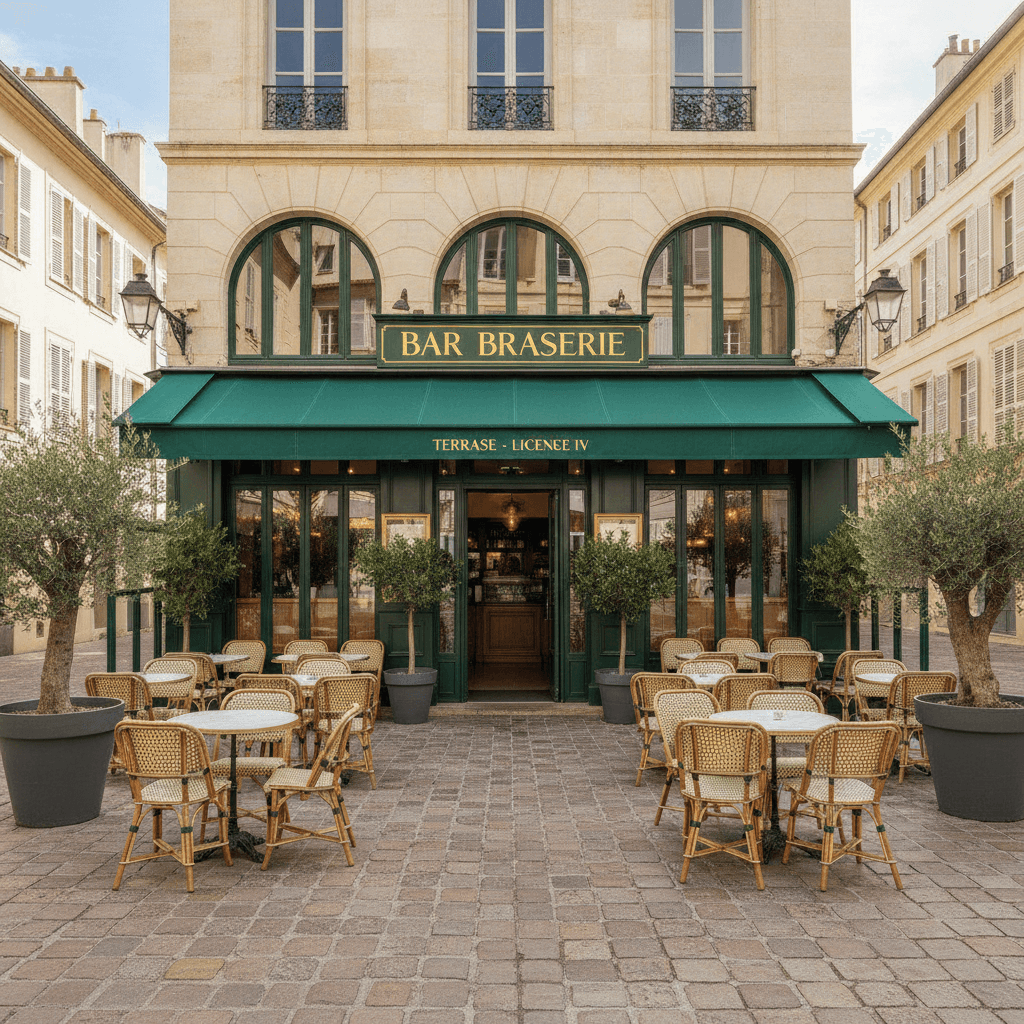 Bar-brasserie 100m² à Cannes : terrasse - licence IV - Image 1