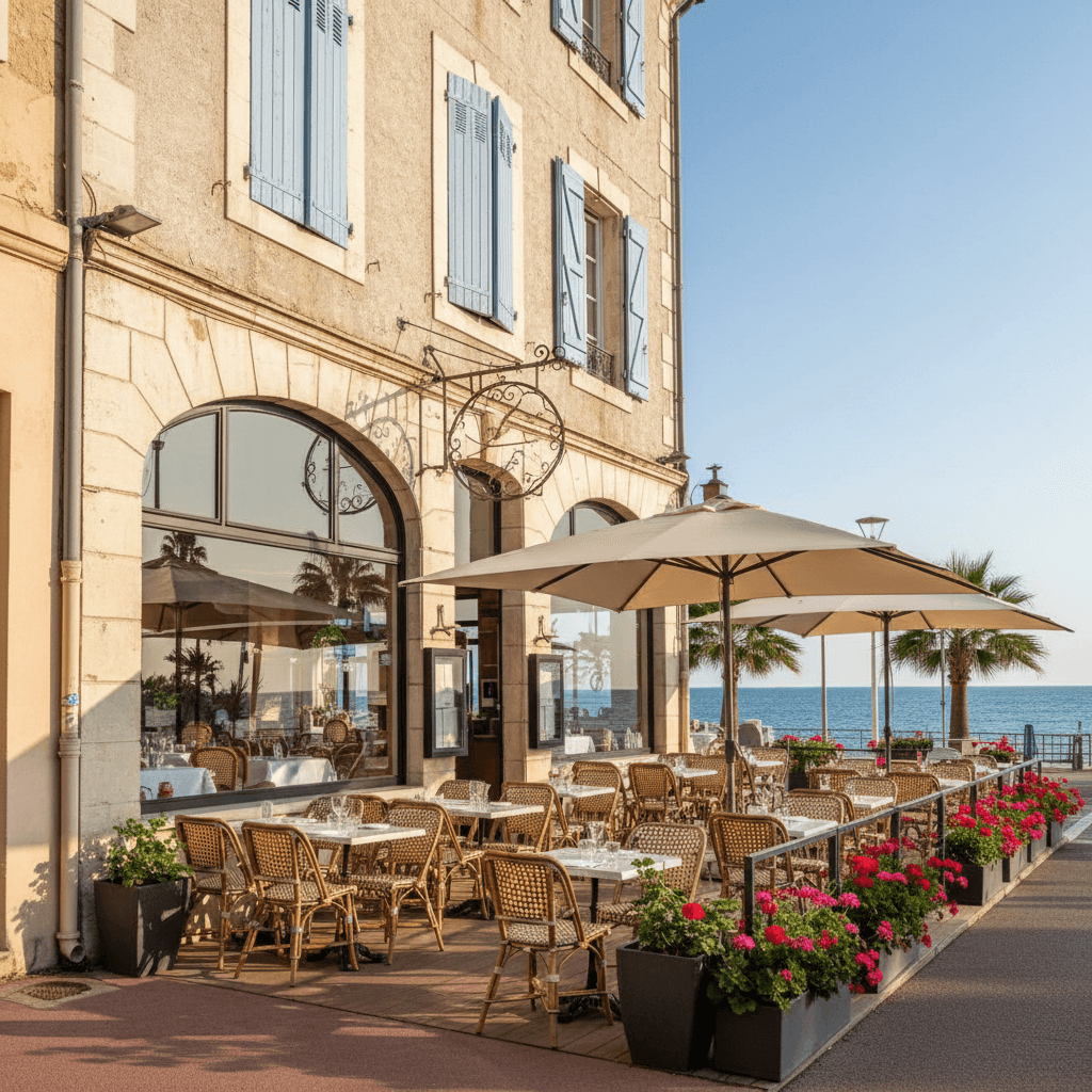 Restaurant 179m² à Cagnes-Sur-Mer : terrasse - extraction - Image 1