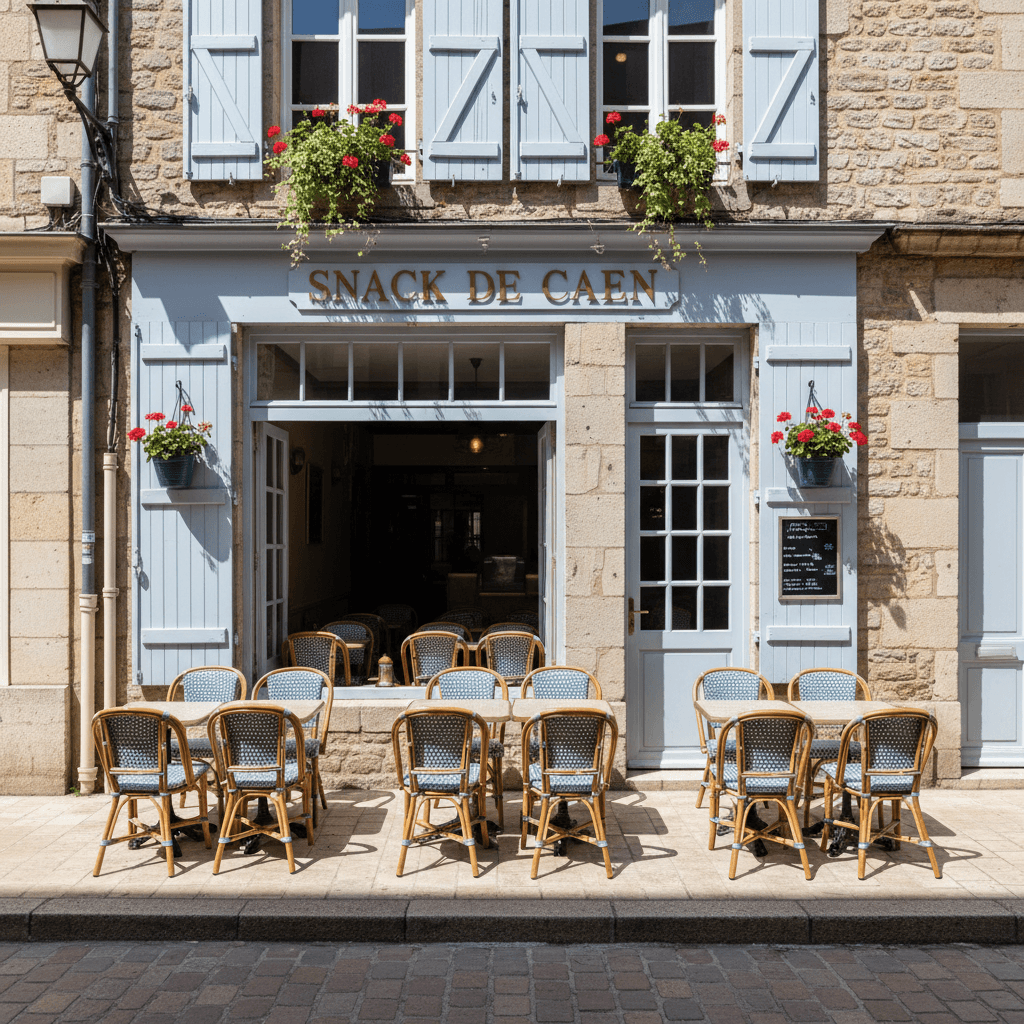 Snack à Caen : terrasse - Image 1