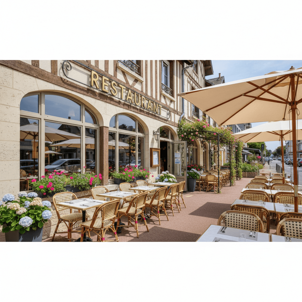 Restaurant 200m² à Cabourg : terrasse - extraction - Image 1