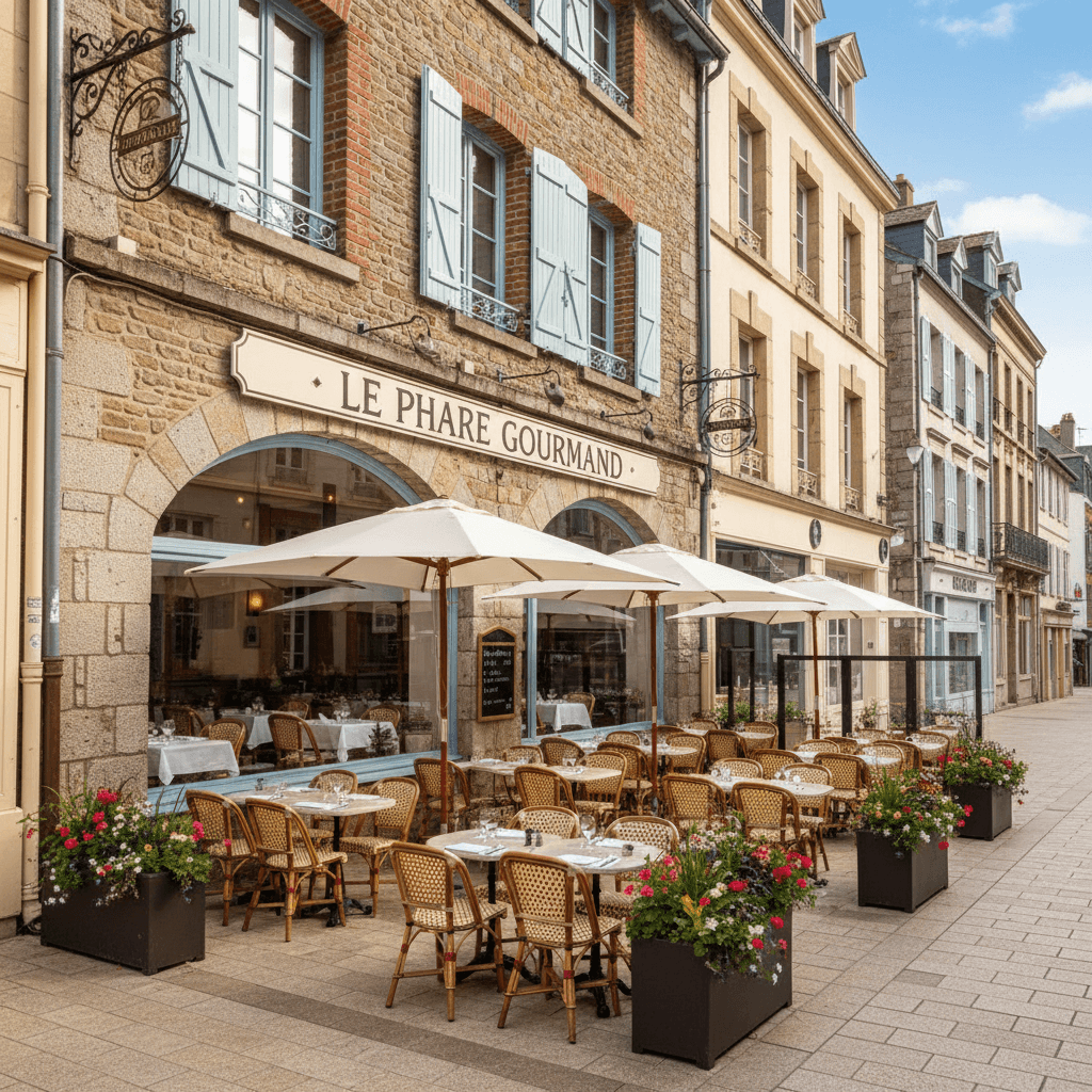 Restaurant 58m² à Le Havre : terrasse - extraction - Image 1