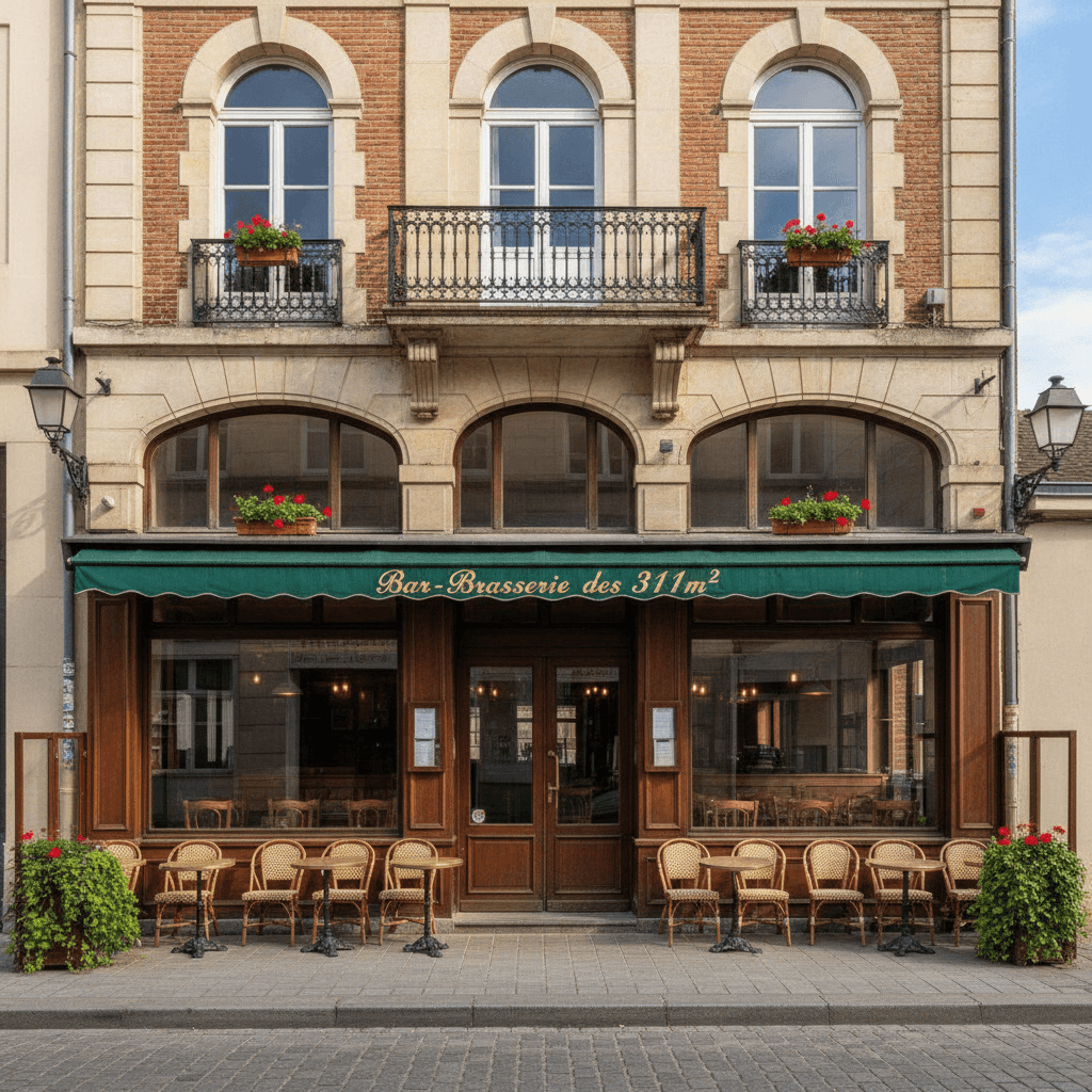 Bar-brasserie 311m² à Wasquehal : terrasse - licence IV - Image 1