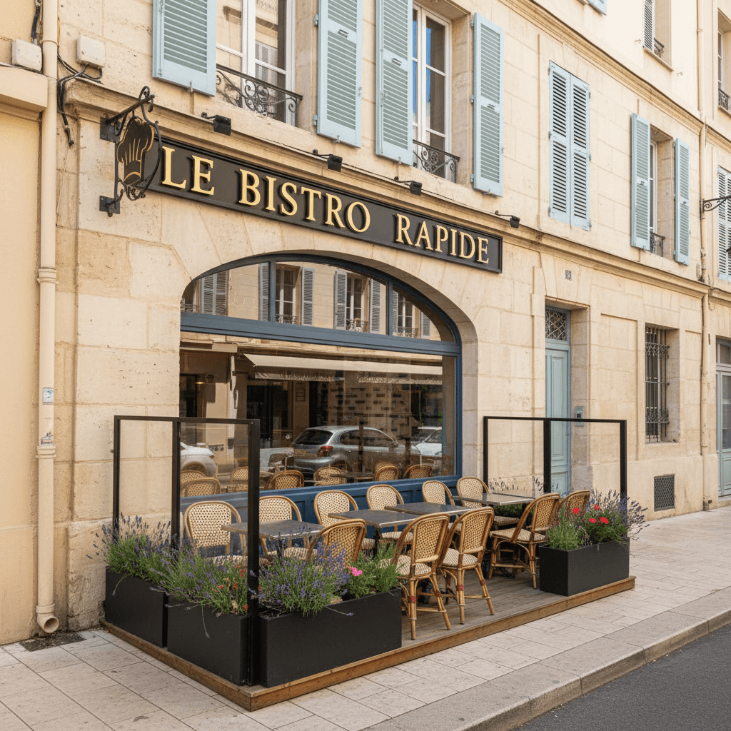 Fast-food à Marseille : terrasse - licence IV - Image 1
