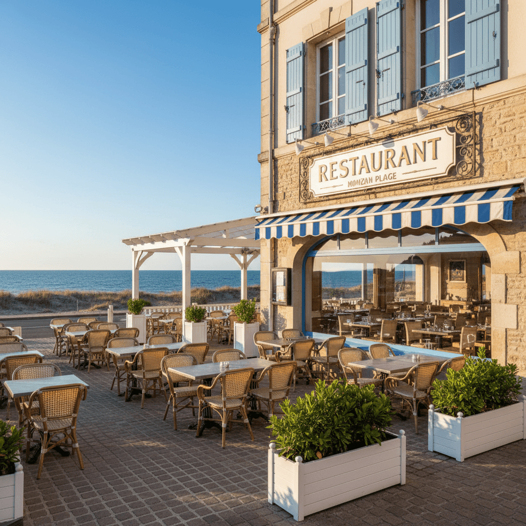 Restaurant 85m² à Mimizan : terrasse - extraction - Image 1