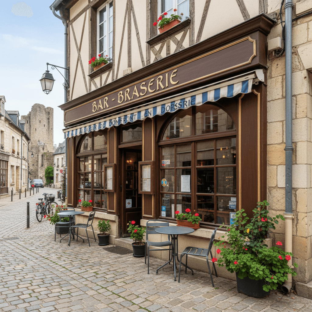 Bar-brasserie 90m² à Domfront En Poiraie : terrasse - licence IV - Image 1