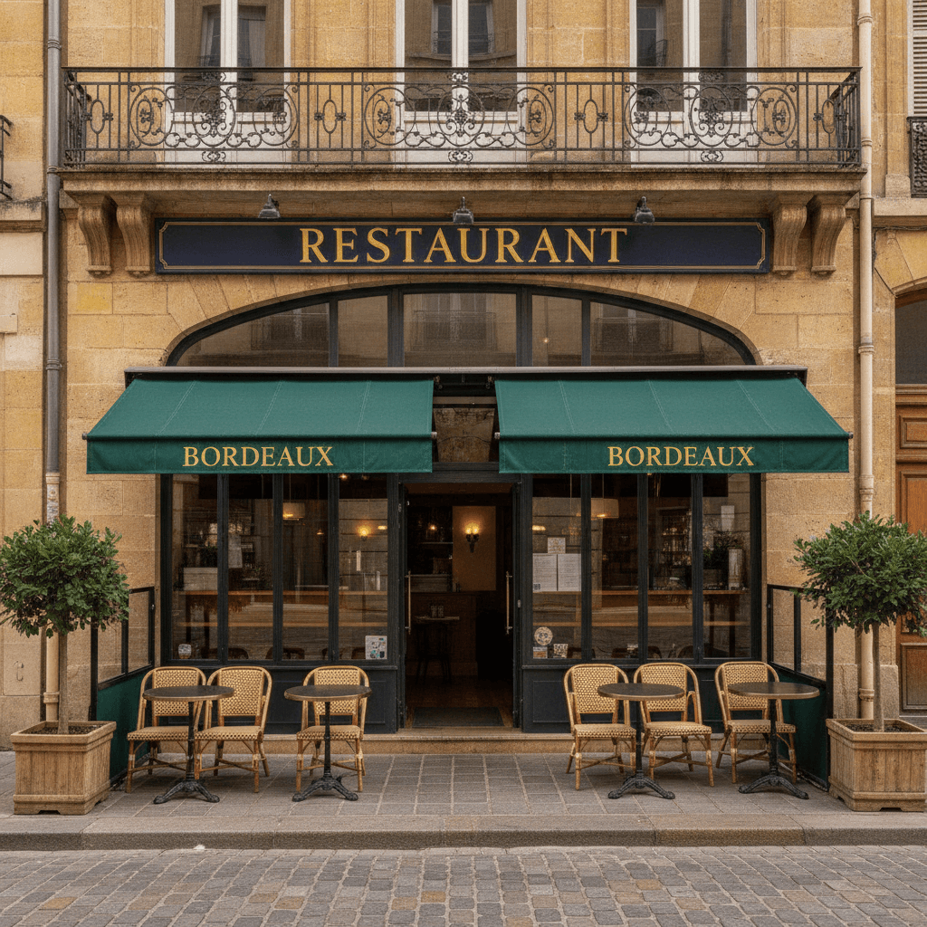 Restaurant 45m² à Bordeaux : terrasse - licence IV