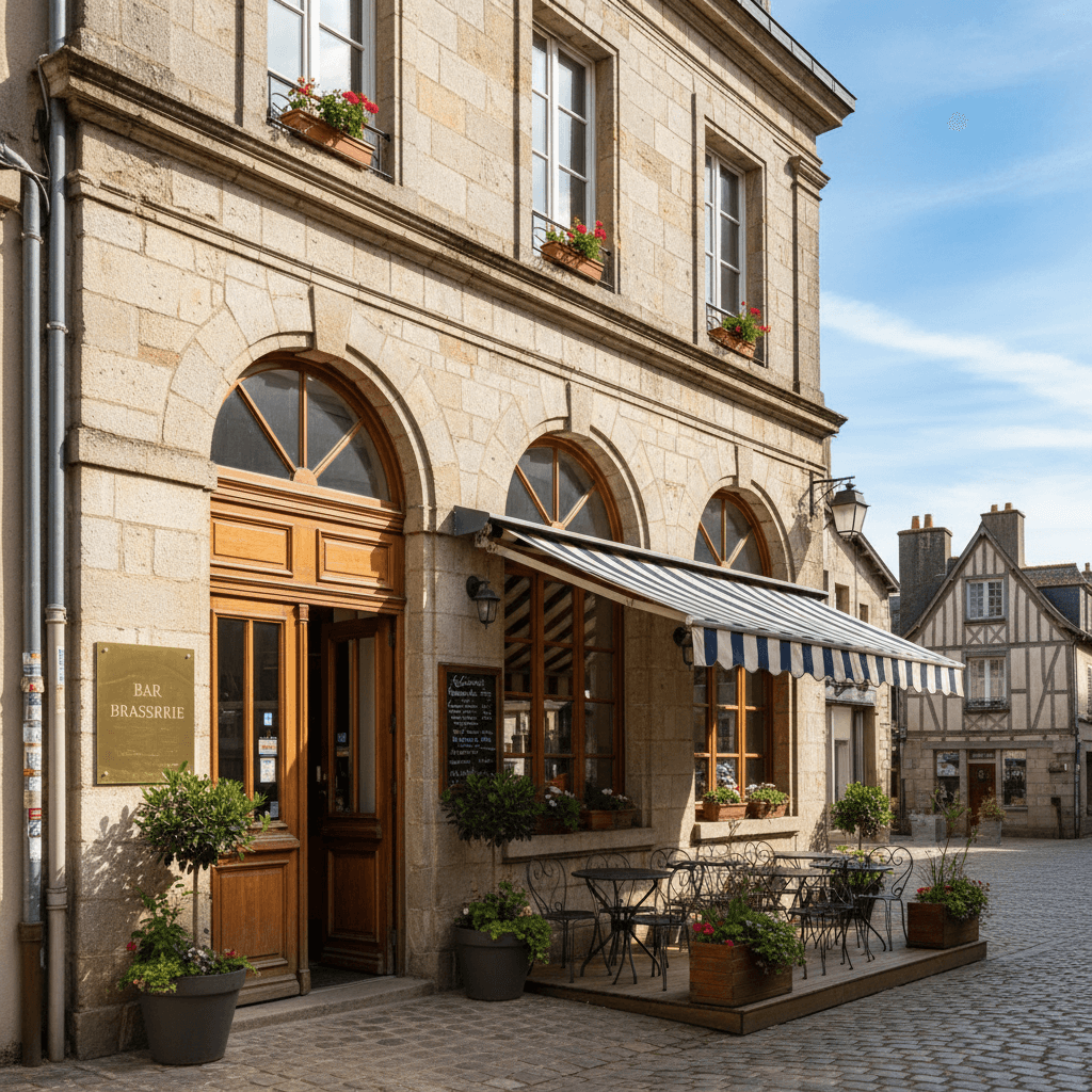 Bar-brasserie à Quimper : terrasse - licence IV - Image 1